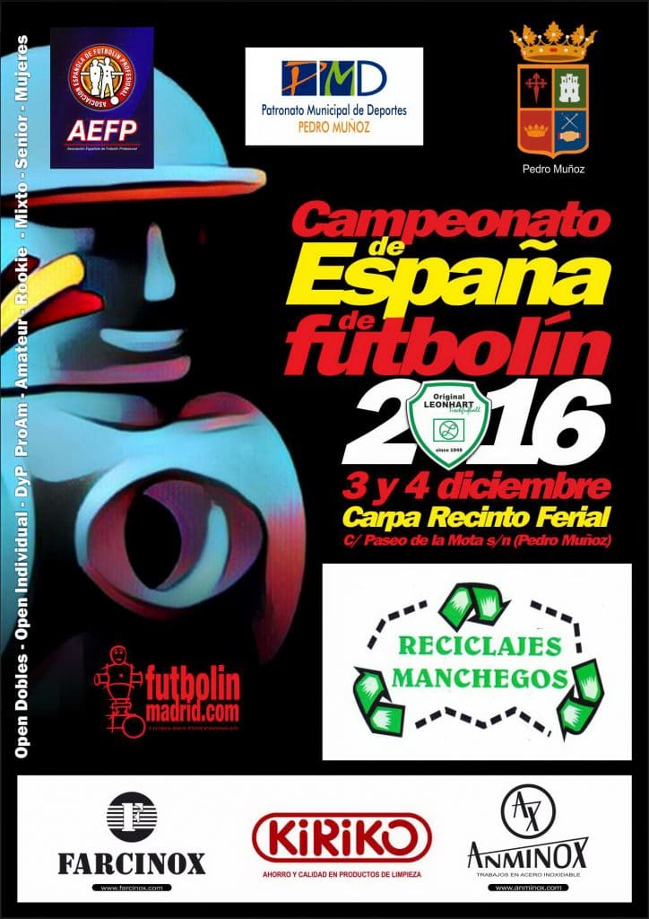 Bases Campeonato de España de Futbolín AEFP 2016